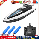 LSRC-B8 2.4GHz Radio RC Racing Boat Waterproof Ship with 3 Battery (Black) Newly