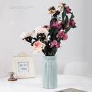 Flower Basket Plastic Vase Clear Lines Imitation Porcelain Flower Organizer