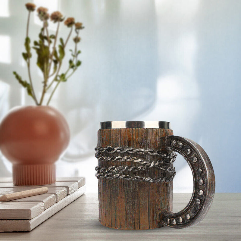 Horseshoe Coil Cups Stainless Steel Coffee Mug for Living Room Kitchen Ornaments