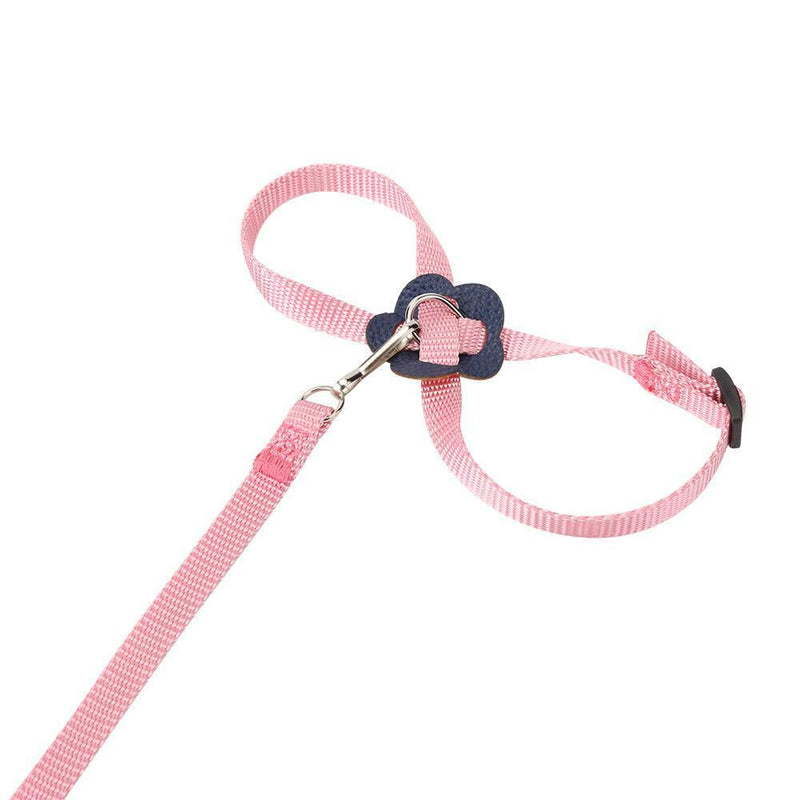 Parrot Leash Adjustable Harness Bird Anti Fly Outdoor Training Rope (Pink) Newly
