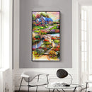 5D DIY Special Shaped Diamond Painting Countryside Cross Stitch Needlework Sets