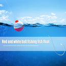 10pcs Fishing Bobber Set Plastic Round Float Buoy Outdoor Fishing Gear Tackle
