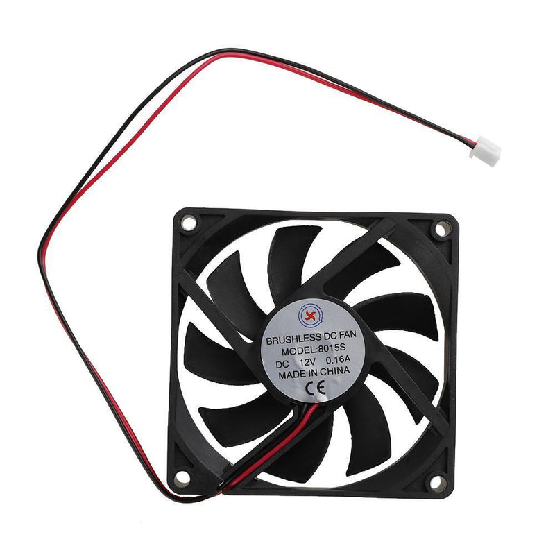 Low Noise 8015S DC12V 0.16A 80x80x15mm Brushless DC Cooling Fan Radiator Newly