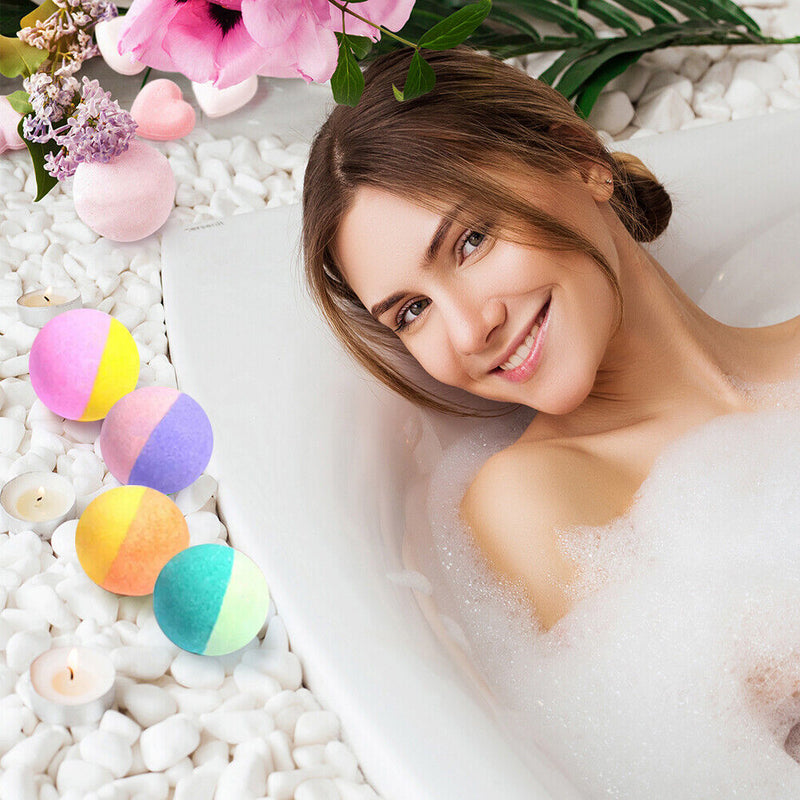 1 Box Whitening Bubble Bath Ball Bathroom Accessories Handmade Salt Ball Bombs