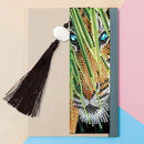 2pcs 5D DIY Diamond Painting Leather Bookmark Special-shaped Drill Book Marks