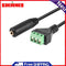 Asiprop 3.5mm Stereo Jack to AV Screw Video Balun Male Cable 3