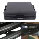 Dash Universal Kit Drink Cup Holder Double Din Storage Box Car Radio Pocket