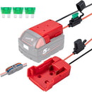 Output Adaptor Battery Connector Power Adapter For Milwaukee M18 Li-Ion Battery