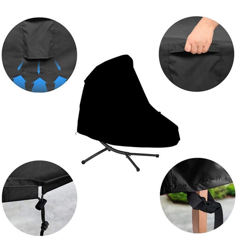 Outdoor Hanging Chaise Lounge Covers Waterproof Patio Curved Swing Chair Co