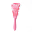 Women Hair Scalp Massage Comb Wet Curly Hairdress Styling Hairbrush (Pink) Newly