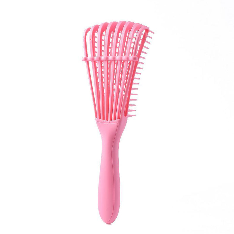 Women Hair Scalp Massage Comb Wet Curly Hairdress Styling Hairbrush (Pink) Newly