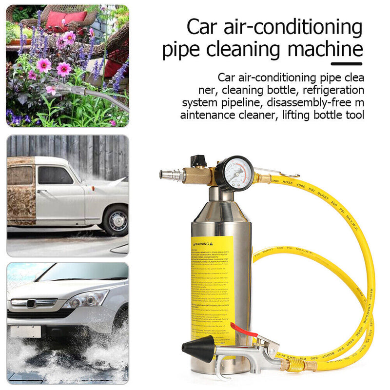 Car Air Conditioning Tube Cleaner Pipe Maintenance Auto Cleaning Bottle Kit