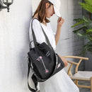 Oxford Backpack Flower Embroidery School Bags Women Travel Anti-theft Rucksack