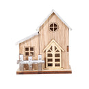 Fairy Lights Tree Hanging Christmas Wood House LED Light Lamp Xmas Ornament