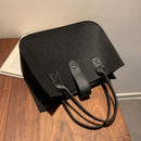 Women Fashion Felt Quilted Handbag Female Casual Soft Small Top-handle Bags