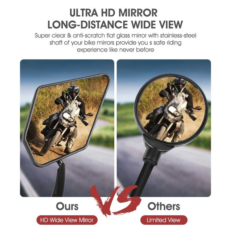 #A WEST BIKING Cycling Safety Rotatable Mountain Bike Handlebar Rearview Mirrors