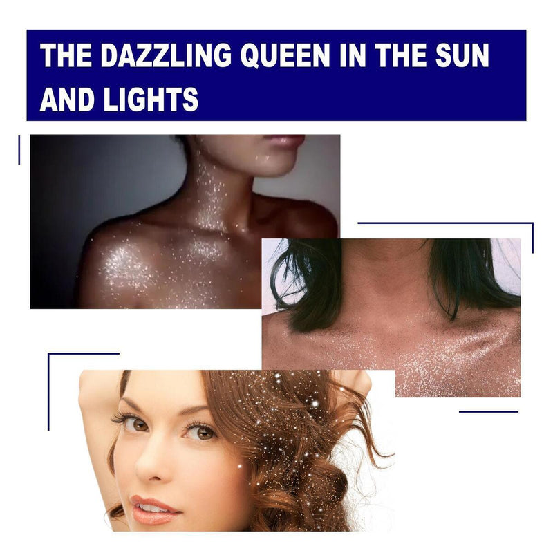 Hair Body Glitter Spray Nightclub Party Body Starry Glitter Makeup Spray R2C4