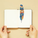 12CT 2 Strands Feather Double-Sided Counted Cross Stitch Bookmark Kit (A)