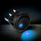 10pcs Car Auto Boat On Off Round Dot LED Rocker Toggle Switch(Blue)