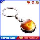 Solar System Metal Pendant Galaxy Earth Mars Glass Moon Keychain (Sun)