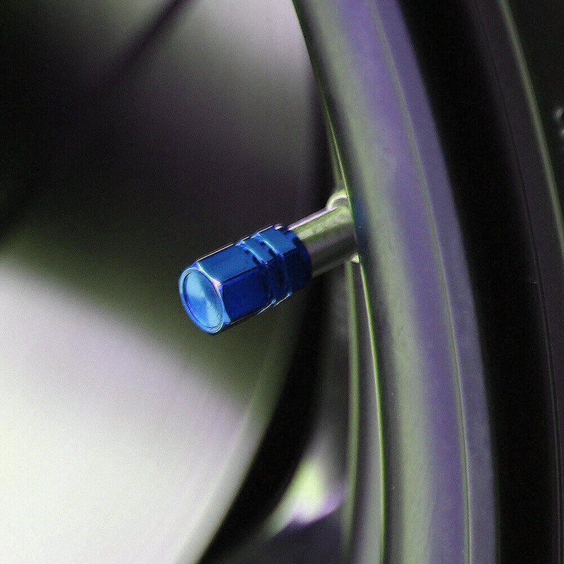 Aluminum Wheel Tire Valve Stem Caps Dust Cover for Car Motorcycle Bicycle 8 P