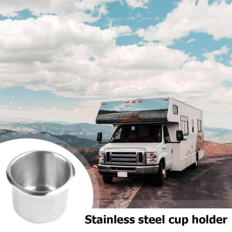 1pc Stainless Steel Cup Drinking Holder for Marine Boat Car Truck Camper Newly
