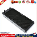 1Pc 240mm 18 Tubes Aluminum Computer Water Cooling Radiator Heat Sink Part Newly
