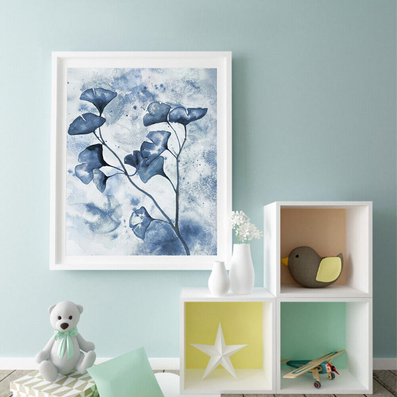 Ink Ginkgo Leaf Oil Paint By Numbers Kit DIY Home Decoration Gift Wall Pict