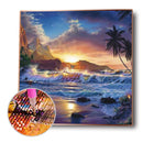 Sea Wave Diamond Painting 5D DIY Drill Point Picture Rhinestone Kit (B2272)