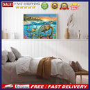 Sea Turtle 5D DIY Diamond Painting Rhinestone Full Round Drill for Room (J844