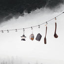 Portable Travel Clothesline for Home Camping Indoor Outdoor w/ Clothespin Hook