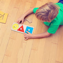 Geometric Hand Grabbing Board Wooden Jigsaw Children Educational Toys (B) Newly