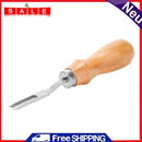 Practical Leather Edge Cutting Wide Shovel Wood Handle DIY Leather Carving Tools