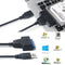 5Gbps USB 3.0 to SATA Cable 2.5 inch HDD SSD External Adapter Power Cord