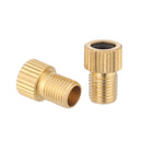 Brass 5PCS Pump Connector Bike Valve Converter Presta to Schrader Adapter