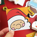 Santa Claus Xmas Party Decor Postcard Gift Cards Blessing Greeting Cards