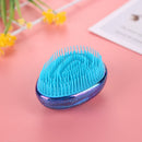 Hair Brush Egg Round Portable Hair Brushes Salon Detangling Comb (Blue) Newly