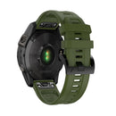 Silicone Strap for Garmin Fenix 7/6 Pro/5 22mm Sport Watch Bracelet (Green)