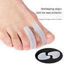 Toe Separator Silicone Hallux Valgus Corrector Hammer Toe Adjuster (L) Newly