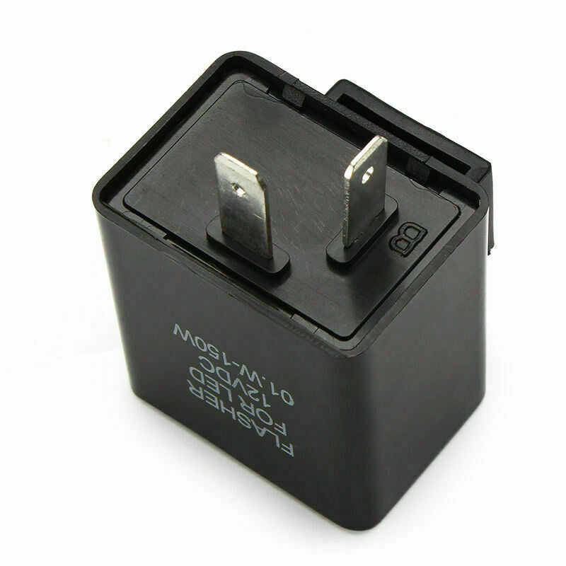 12V 2 Pin Speed Adjustable LED Flasher Relay Motorcycle Turn P0F0S1Z8 S1Z8 K1X2