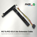 15cm M.2 SSD to PCIe Graphics Card Adapter NVME to PCI-E 3.0 16X Extension Cable