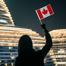 Mini Handheld Flags Diamond Painting National Flag with Pole (Canada)