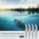 10pcs 8.9cm 12g Artificial Fishing Lure Transparent Embryo Body Hard Baits Set