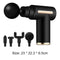 Mini Electric Fascia Gun w/ 4 Heads USB Rechargeable Relax Massager (Black)