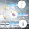 #A Crystal Wind Chime Star Moon Prism Hanging Curtains Pendant Home Garden Decor