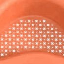 Sink Strainer Basket Triangular Hanging Filter Sink Storage Shelf (Orange)