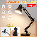Home Switch Night Bedside LED Adjustable Dimmer Table Lamp Desk Lamps Black