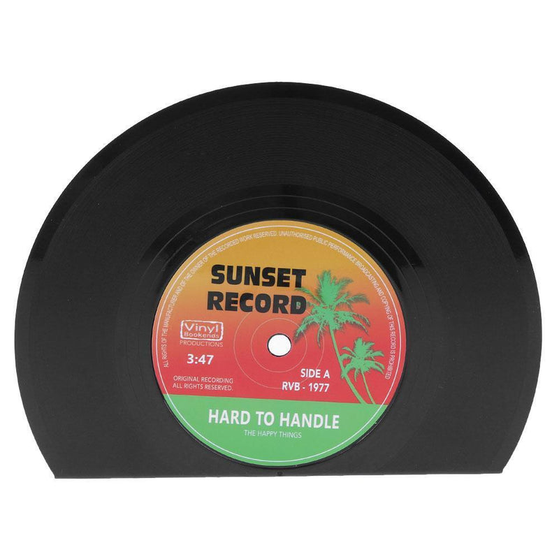 2pcs Creative Vinyl Record Shaped Book Shelves Holder Retro Style Book Shelf Ho