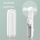 Mini Handheld Fan 2000mAh Rechargeable Battery Pocket Fan Power Bank Function