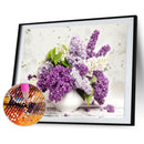 5D Diamond Painting Kit DIY Lavender Partial Round Drill Mosaic Picture Art